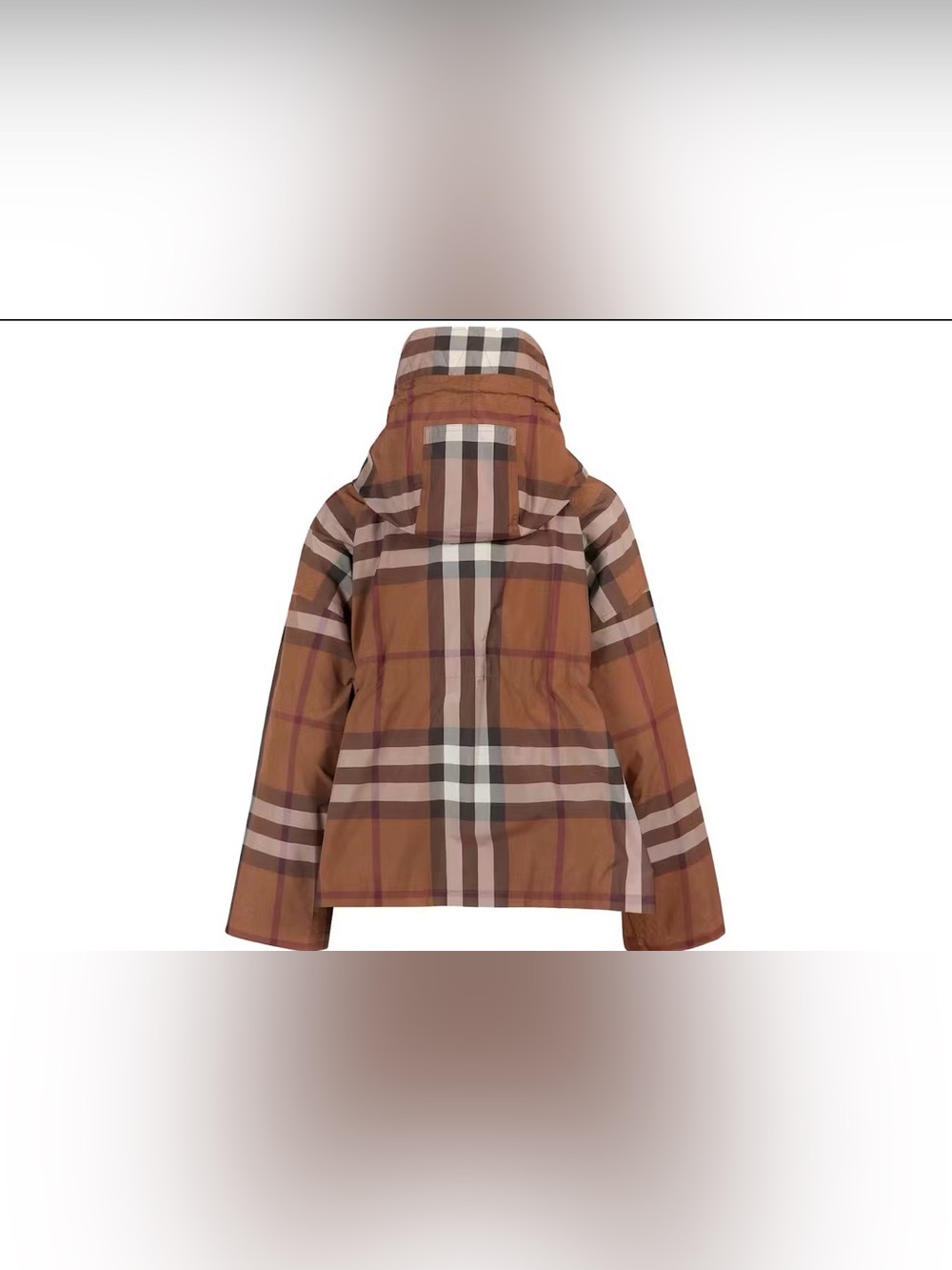 Authentic Burberry Bacton Check Hooded Jacket